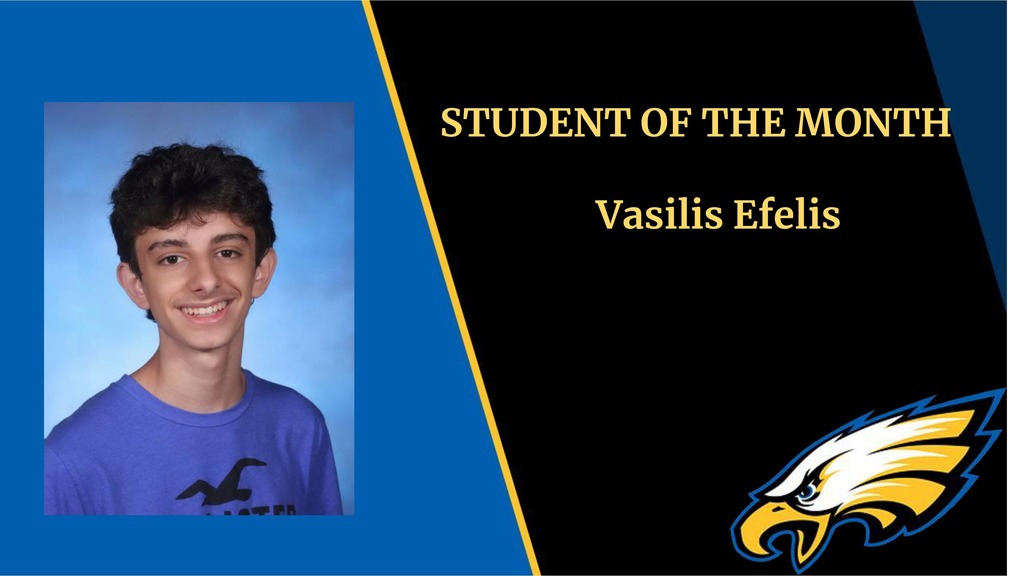 Student of the Month Vasilis Efelis