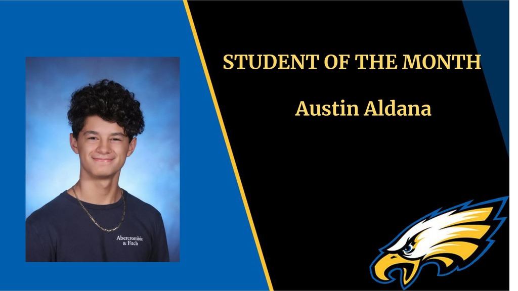 Student of the Month Austin Aldana