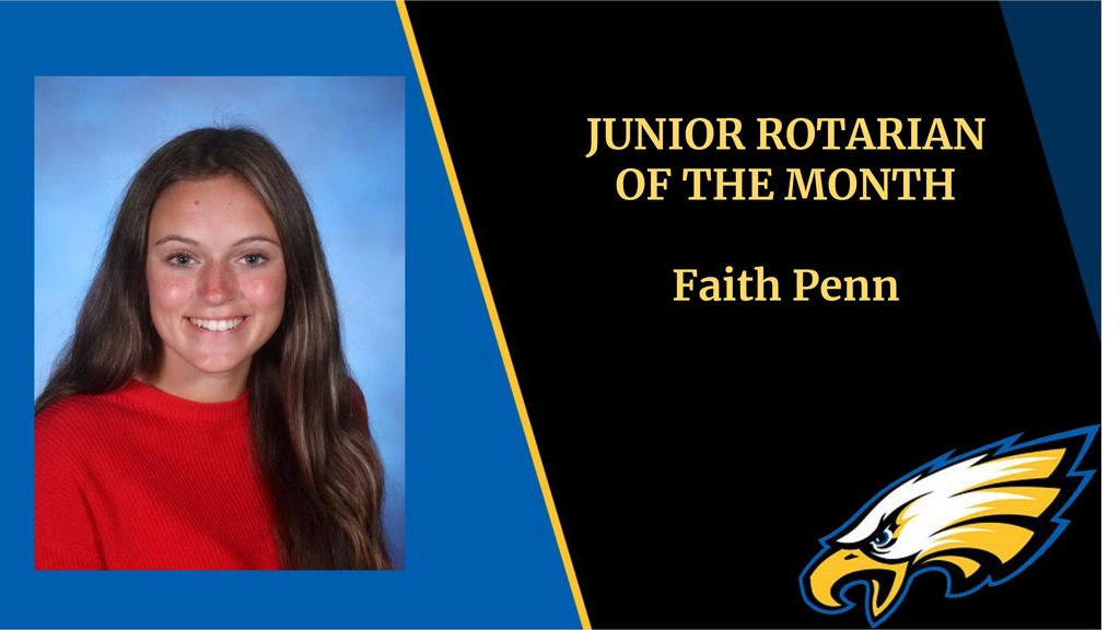 Junior Rotarian of the Month Faith Penn