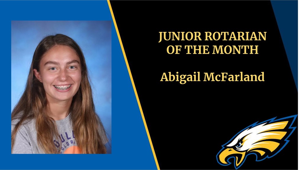 Junior Rotarian of the Month Abigail McFarland