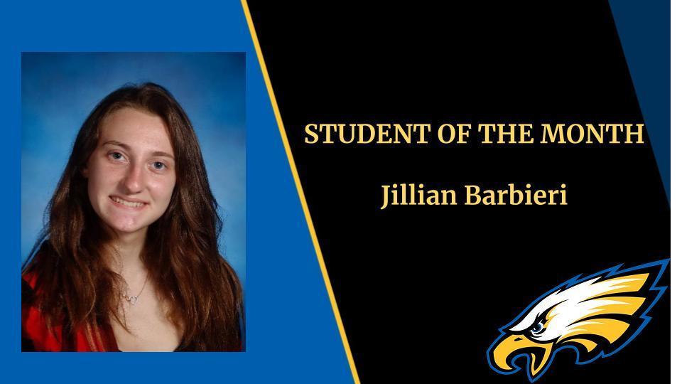 Student of the Month  Jillian Barbieri