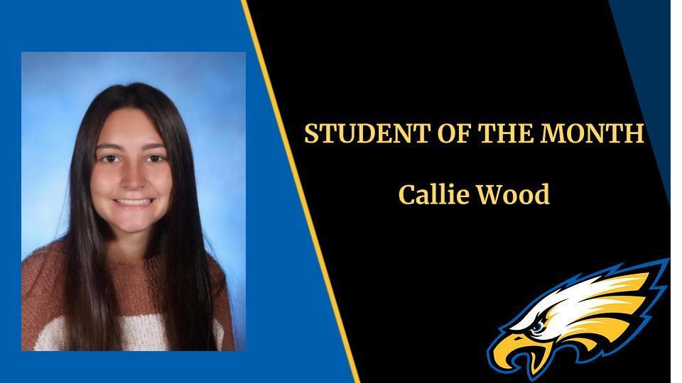 Student of the Month Callie Wood