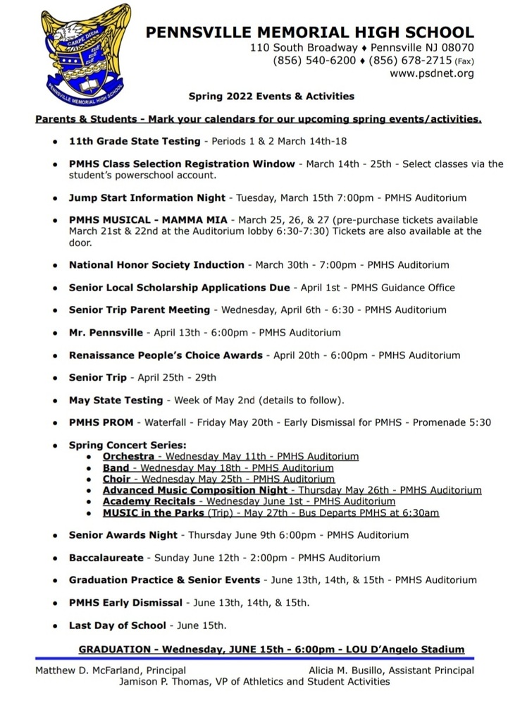 Spring 2022 Events & Activities