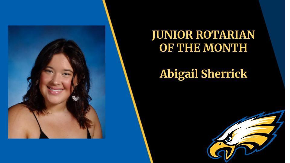Junior Rotarian of the Month Abigail Sherrick