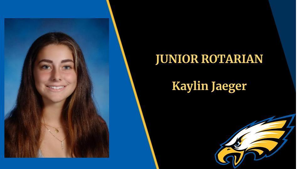 Junior Rotarian of the Month Kaylin Jaeger