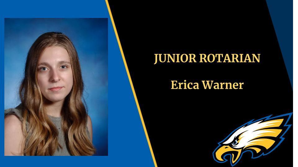 Junior Rotarian of the Month Erica Warner