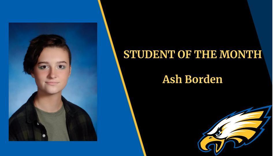 Student of the Month Ash Borden