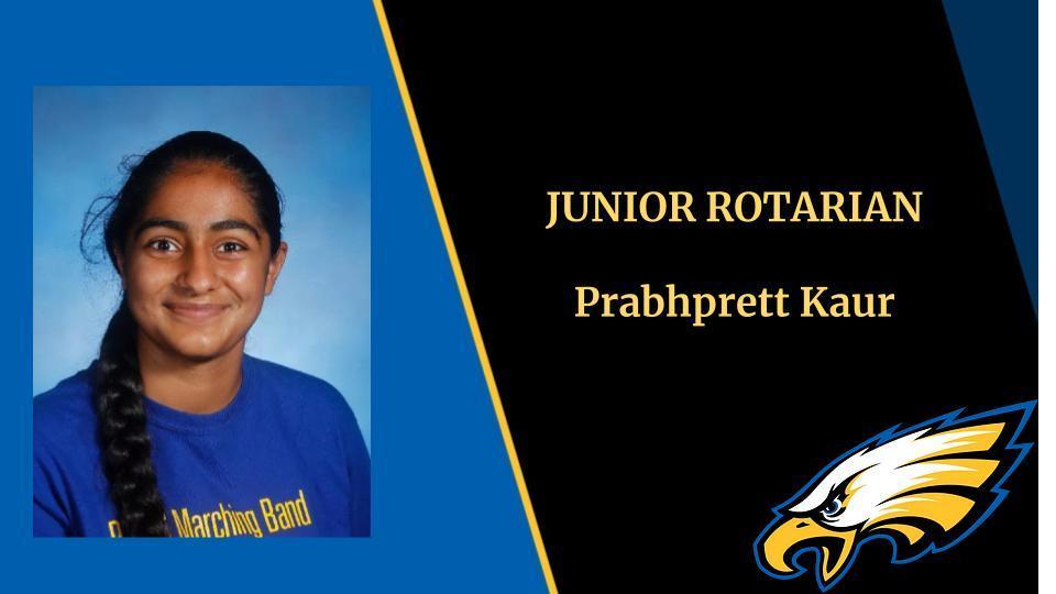 Junior Rotarian of the Month Prabhpreet Kaur