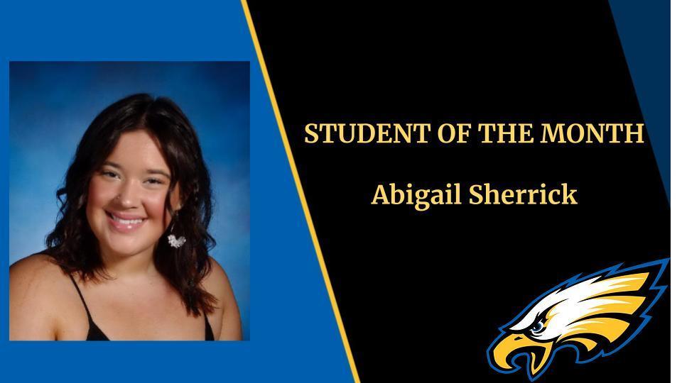 Student of the Month Abigail Sherrick