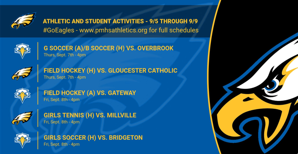schedules for week of 9/9 part 2